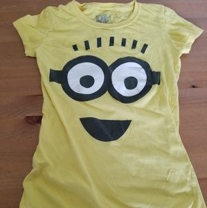 Despicable Me Minion Face Juniors Tshirt